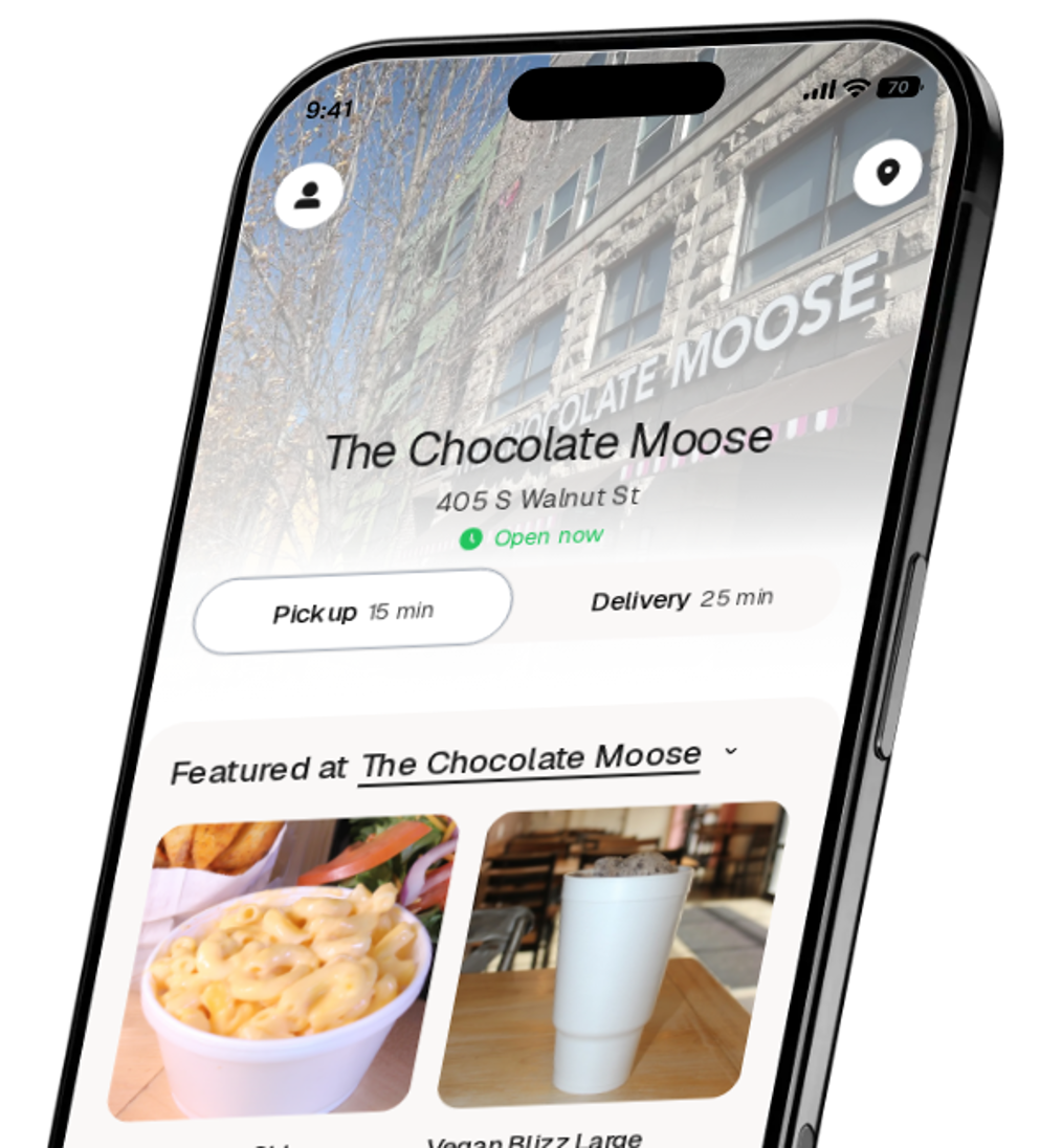 The Chocolate Moose app preview